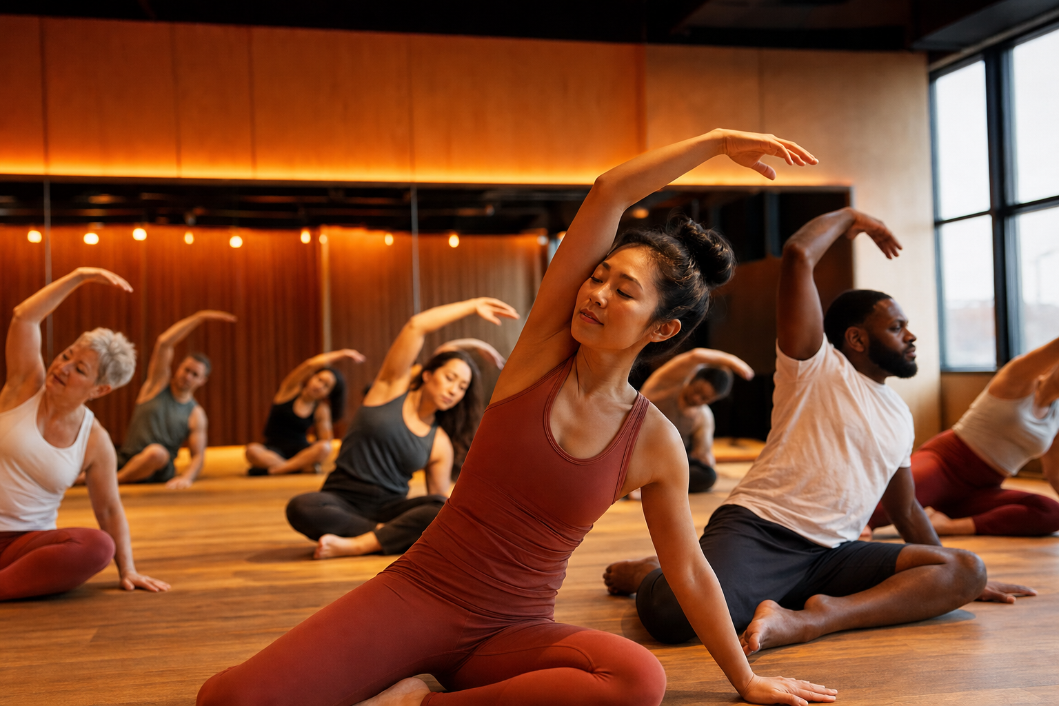 Group movement class at Purevita